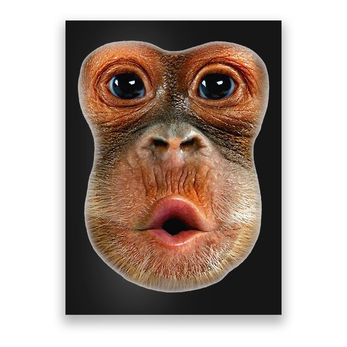 Monkey Face Breath Funny Poster