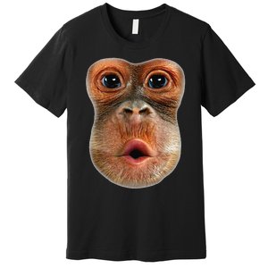 Monkey Face Breath Funny Premium T-Shirt