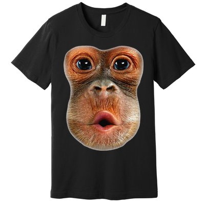 Monkey Face Breath Funny Premium T-Shirt