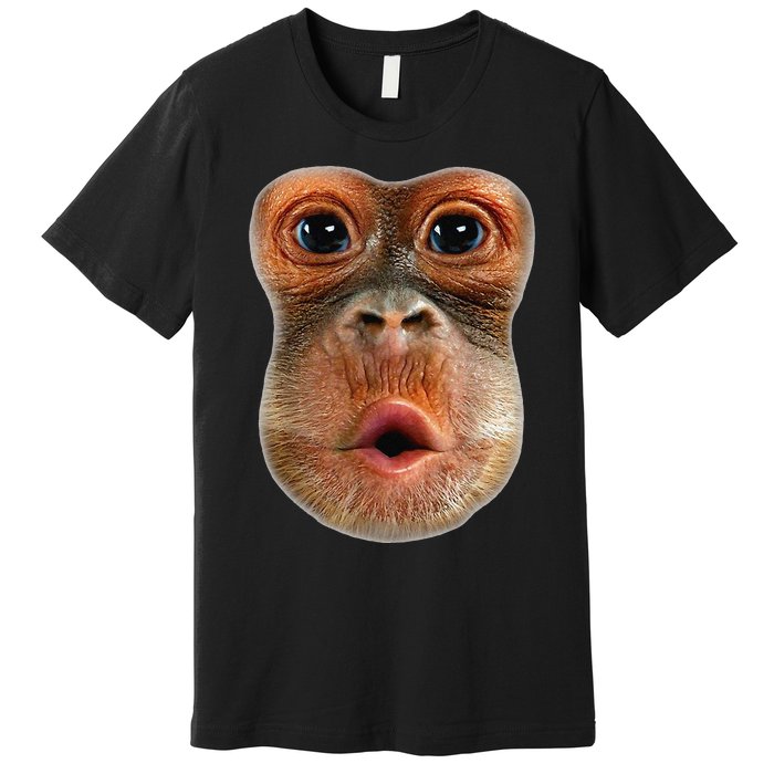 Monkey Face Breath Funny Premium T-Shirt