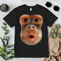 Monkey Face Breath Funny Premium T-Shirt