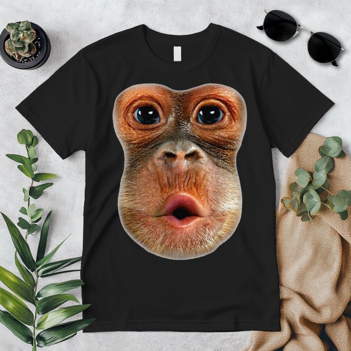 Monkey Face Breath Funny Premium T-Shirt