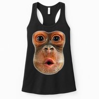 Monkey Face Breath Funny Womens Tank Top