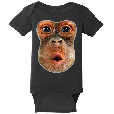 Monkey Face Breath Funny Baby Bodysuit