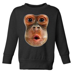 Monkey Face Breath Funny Toddler Sweatshirt