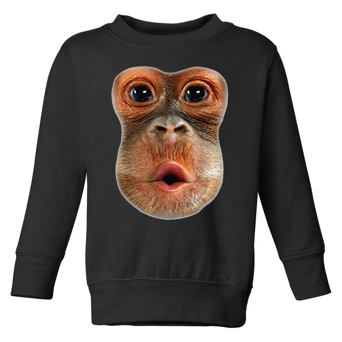 Monkey Face Breath Funny Toddler Sweatshirt