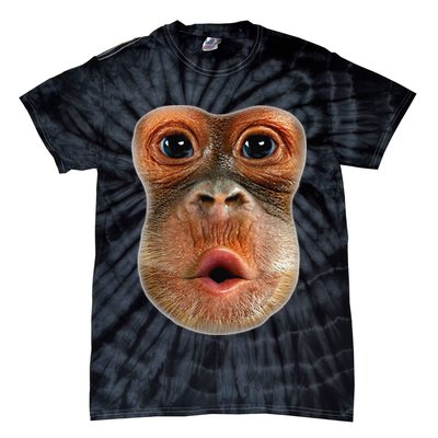 Monkey Face Breath Funny Tie-Dye T-Shirt