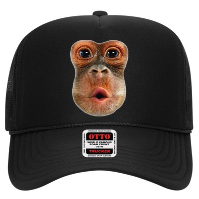 Monkey Face Breath Funny Trucker Hat
