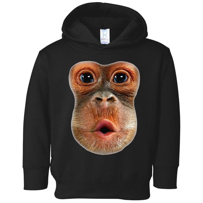 Monkey Face Breath Funny Toddler Hoodie