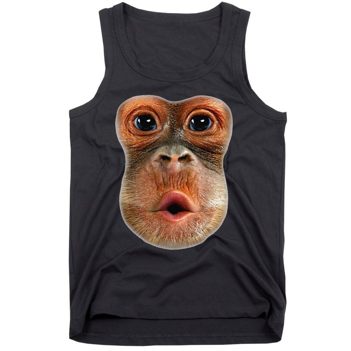 Monkey Face Breath Funny Tank Top