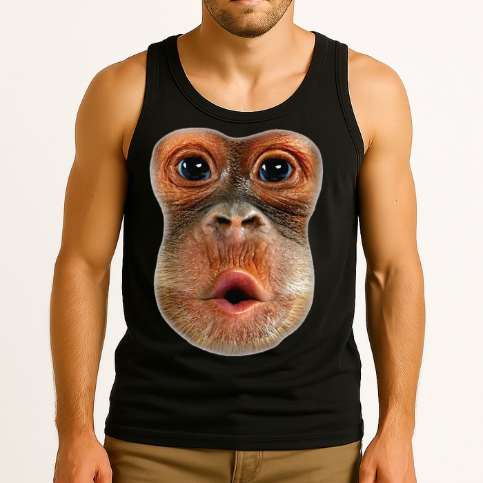 Monkey Face Breath Funny Tank Top