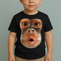 Monkey Face Breath Funny Toddler T-Shirt