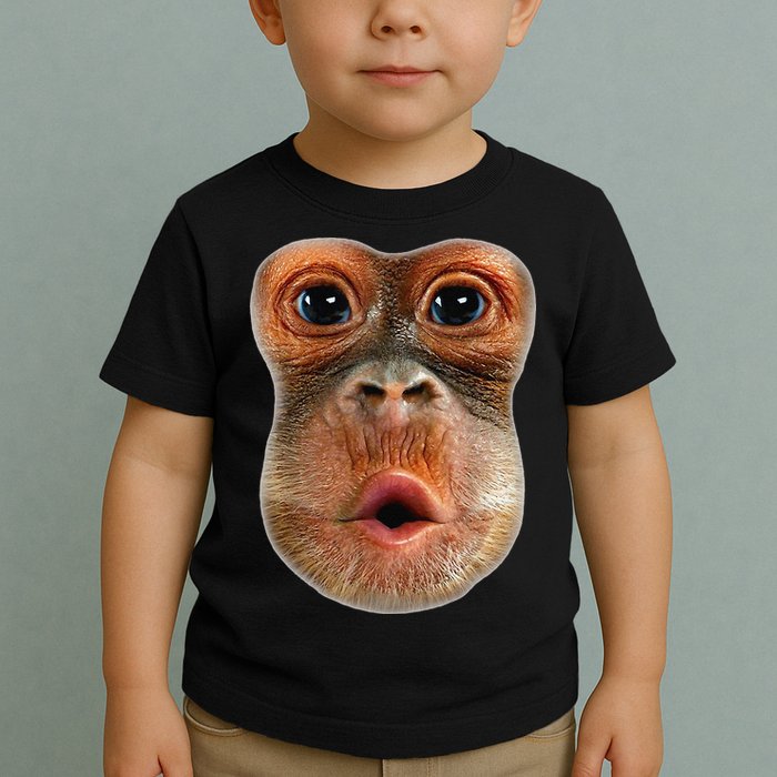 Monkey Face Breath Funny Toddler T-Shirt