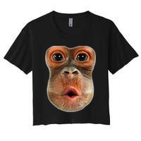 Monkey Face Breath Funny Crop Top