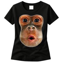 Monkey Face Breath Funny Womens T-Shirt