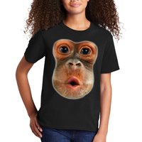 Monkey Face Breath Funny Kids T-Shirt