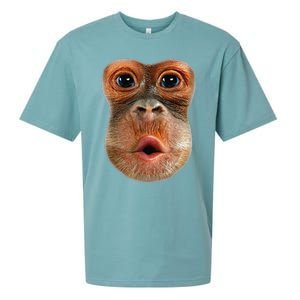 Monkey Face Breath Funny Sueded Cloud Jersey T-Shirt