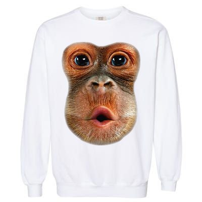 Monkey Face Breath Funny Garment-Dyed Sweatshirt