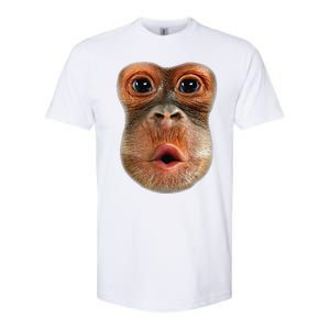 Monkey Face Breath Funny Softstyle CVC T-Shirt