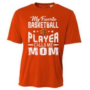 My Favorite Basketball Player Calls Me Mom Cool Gift Cooling Performance Crew T-Shirt