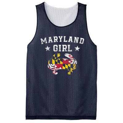 Maryland Flag Blue Crab State Pride Retro Tee Mesh Reversible Basketball Jersey Tank