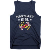 Maryland Flag Blue Crab State Pride Retro Tee Tank Top