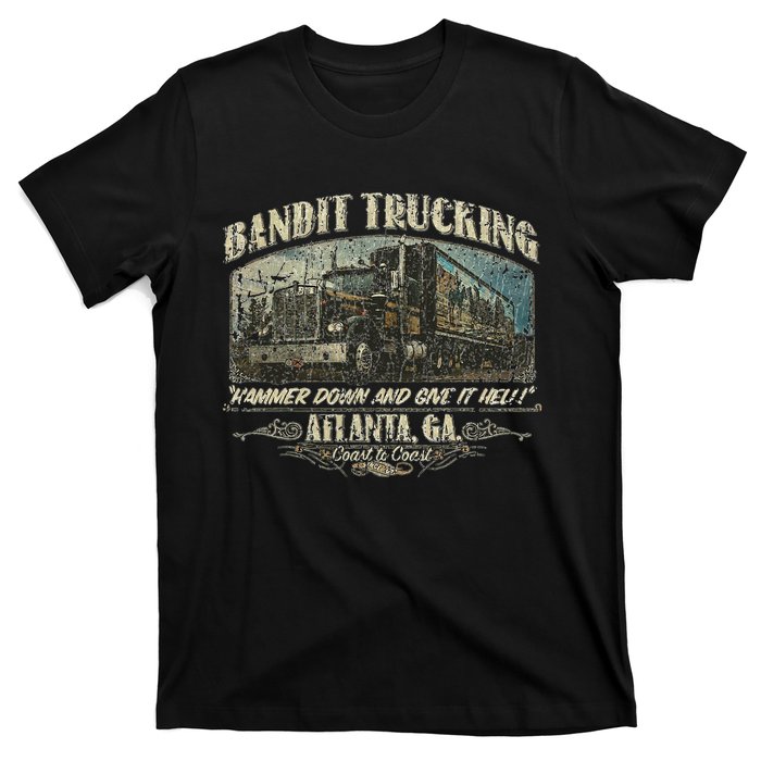 Men Funny Bandit Trucking 1977 Family Distressed T-Shirt