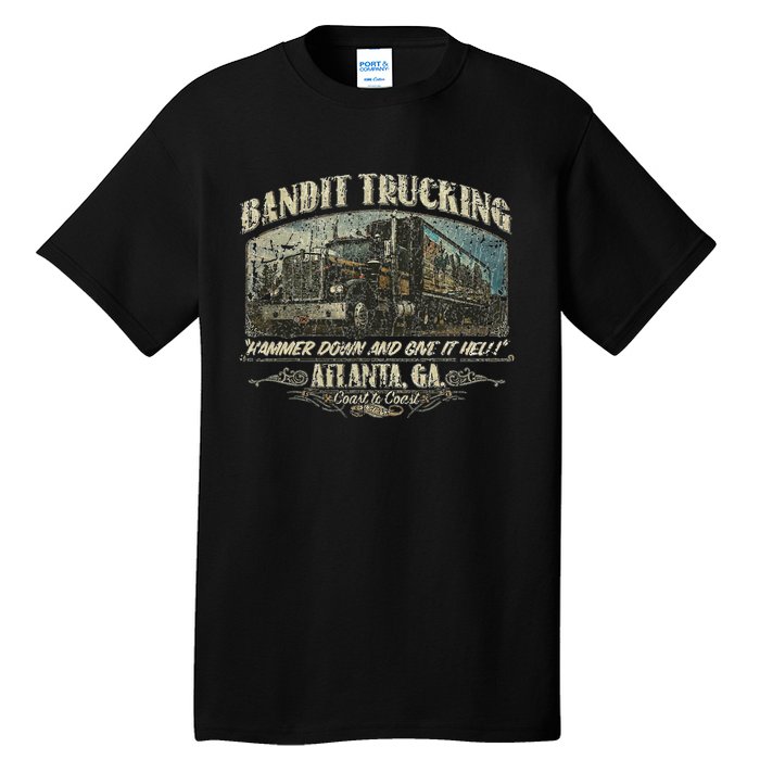 Men Funny Bandit Trucking 1977 Family Distressed Tall T-Shirt