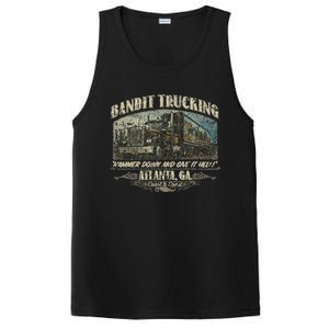 Men Funny Bandit Trucking 1977 Family Distressed PosiCharge Competitor Tank