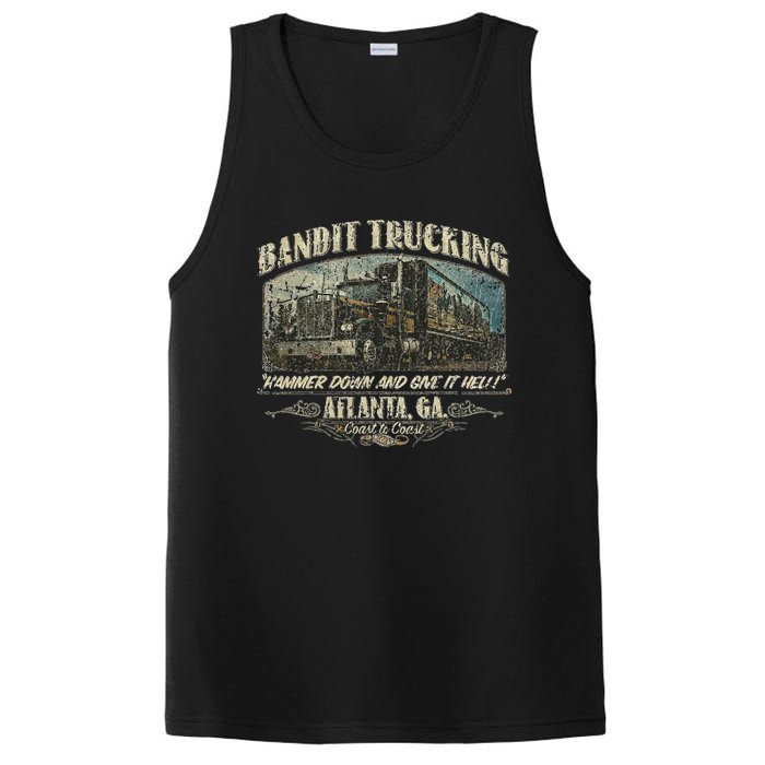 Men Funny Bandit Trucking 1977 Family Distressed PosiCharge Competitor Tank