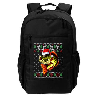 Merry Fishmas Bass Fish Fishing Christmas Ugly Xmas Great Gift Backpack