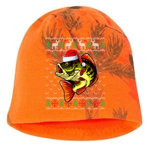 Merry Fishmas Bass Fish Fishing Christmas Ugly Xmas Great Gift Kati - Camo Knit Beanie