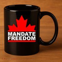 Mandate Freedom Candian 11oz C Handle Ceramic Mug