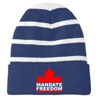 Mandate Freedom Candian Striped Beanie with Solid Band