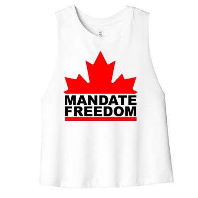 Mandate Freedom Candian Women's Racerback Cropped Tank