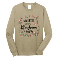 My Favorite Color Is Christmas Lights Family Matching Xmas Long Sleeve Shirt