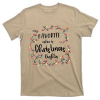 My Favorite Color Is Christmas Lights Family Matching Xmas T-Shirt