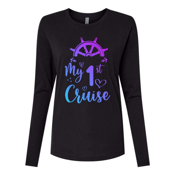 My First Cruise Men Women And Funny Cruise Womens Cotton Relaxed Long Sleeve T-Shirt