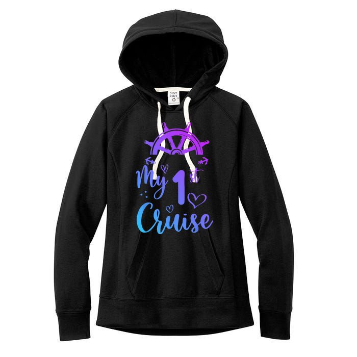 My First Cruise Men Women And Funny Cruise Women's Fleece Hoodie