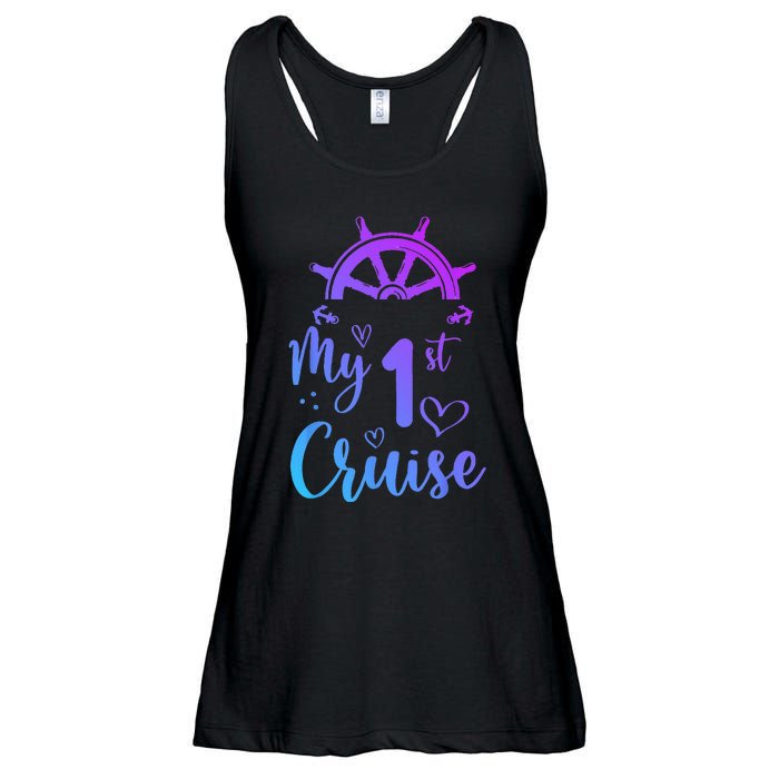 My First Cruise Men Women And Funny Cruise Ladies Essential Flowy Tank