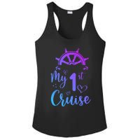 My First Cruise Men Women And Funny Cruise Ladies PosiCharge Competitor Racerback Tank