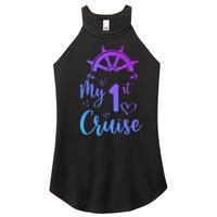 My First Cruise Men Women And Funny Cruise Women's Perfect Tri Rocker Tank