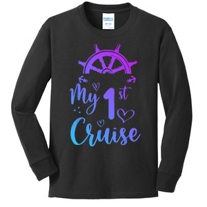 My First Cruise Men Women And Funny Cruise Kids Long Sleeve Shirt