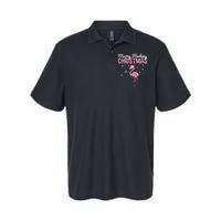 Merry Flocking Christmas Tropical Florida Flamingo Christmas Softstyle Adult Sport Polo