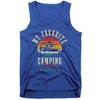 My Favorite Camping Buddies Call Me Dad Vintage Funny Camper Gift Tank Top