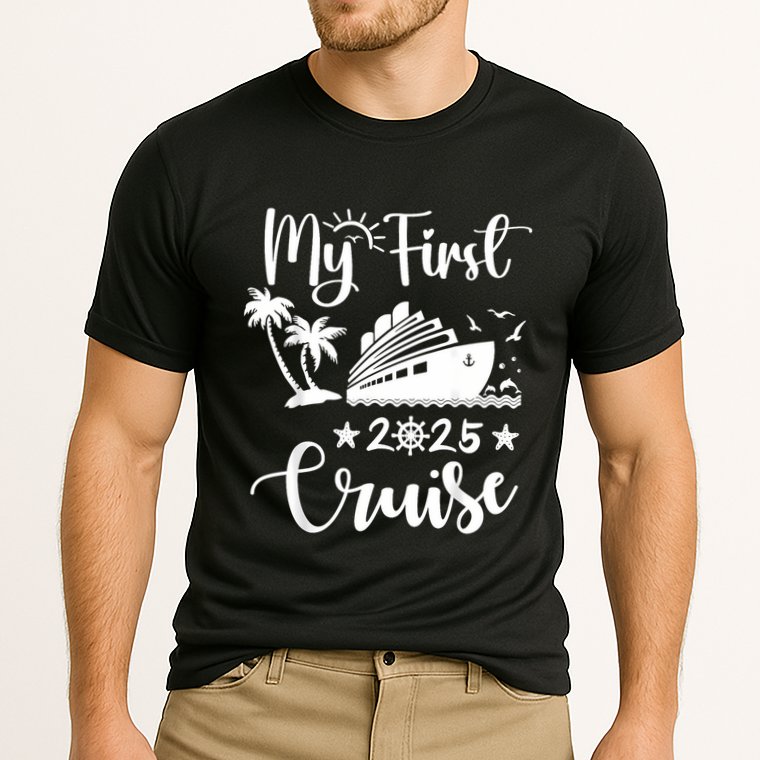My First Cruise 2025 Family Vacation Cruise Ship Travel Cooling Performance Crew T-Shirt