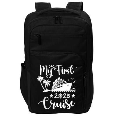 My First Cruise 2025 Family Vacation Cruise Ship Travel Impact Tech Backpack