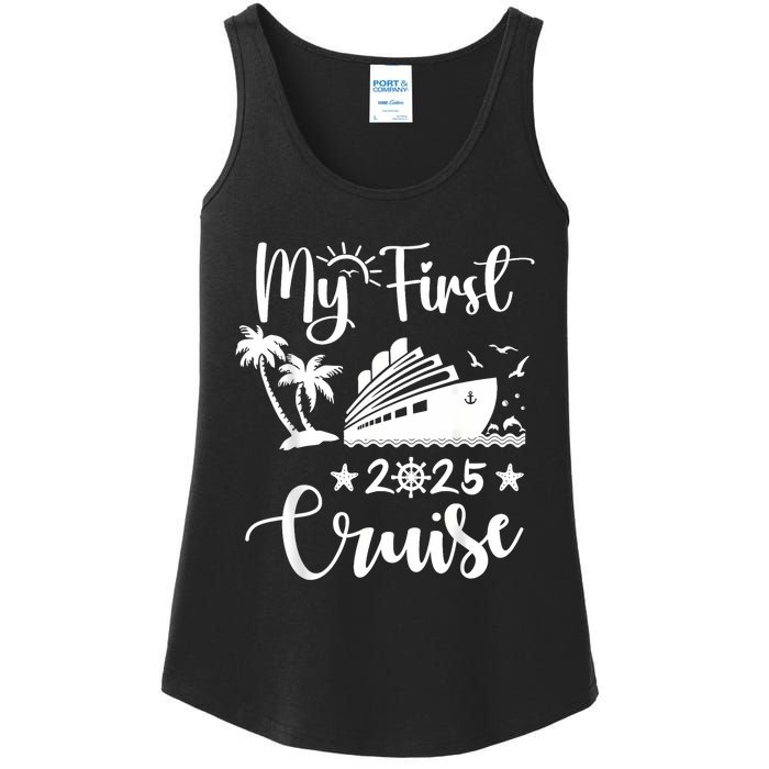 My First Cruise 2025 Family Vacation Cruise Ship Travel Ladies Essential Tank