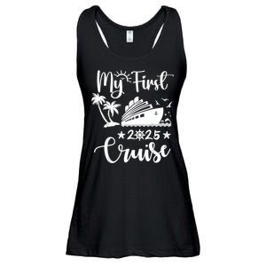 My First Cruise 2025 Family Vacation Cruise Ship Travel Ladies Essential Flowy Tank