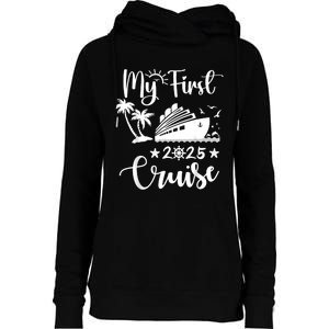 My First Cruise 2025 Family Vacation Cruise Ship Travel Womens Funnel Neck Pullover Hood